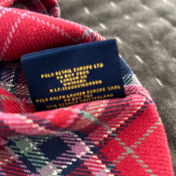 Rugby by Ralph Lauren Plaid Multicolor Cotton Flannel Top. Size 12 Slim Fit - Picture 8 of 8